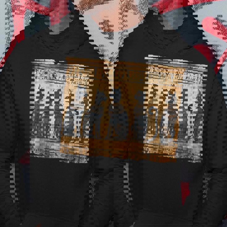 アヌビス 子猫 パピルス スクロール ピラミッド エジプトアート 猫 パーカー 面白い贈り物