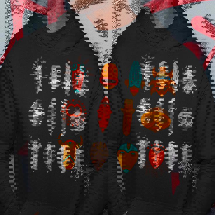 アフリカンマスクアート Blm パーカー 面白い贈り物