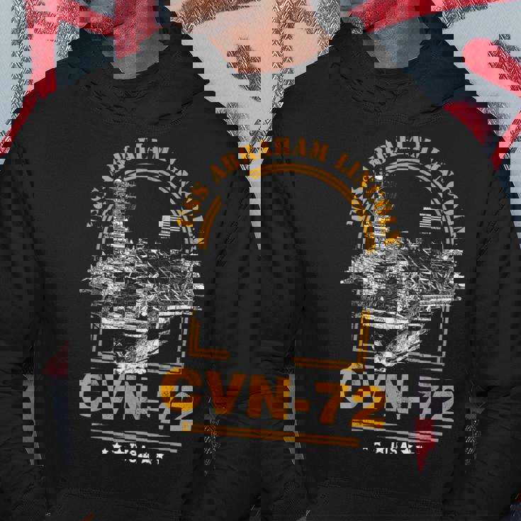 アメリカ海軍航空母艦 Cvn-72 エイブラハム・リンカーン Uss Abraham Lincoln パーカー 面白い贈り物