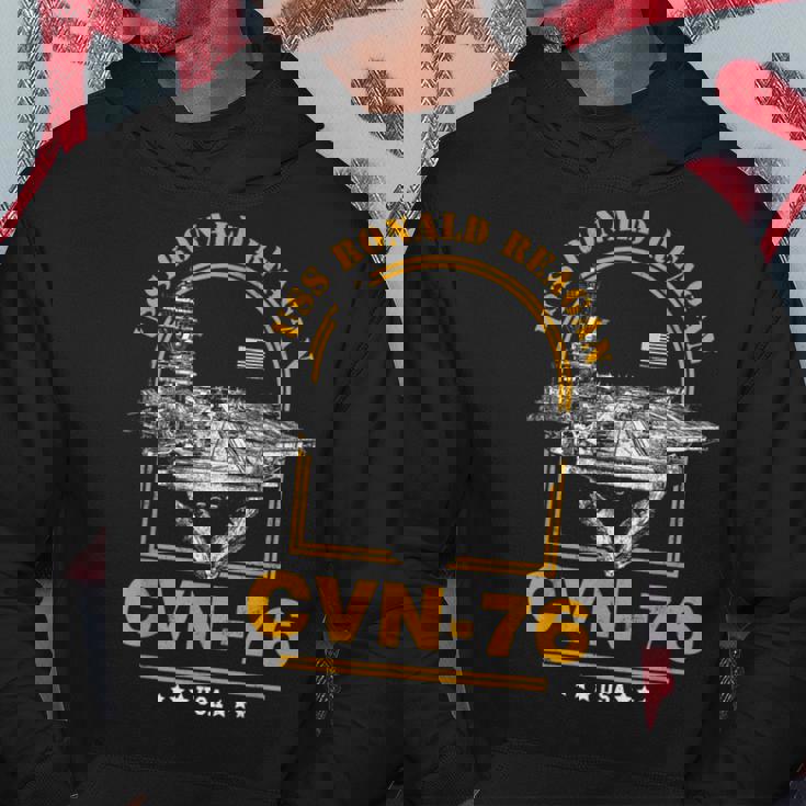 アメリカ海軍航空母艦 Cvn-76 ロナルド・レーガン Uss Ronald Reagan パーカー 面白い贈り物