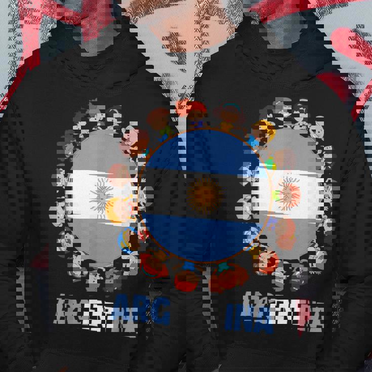 アルゼンチン国旗 ヒスパニック文化遺産月間 アルゼンチン キッズ パーカー 面白い贈り物