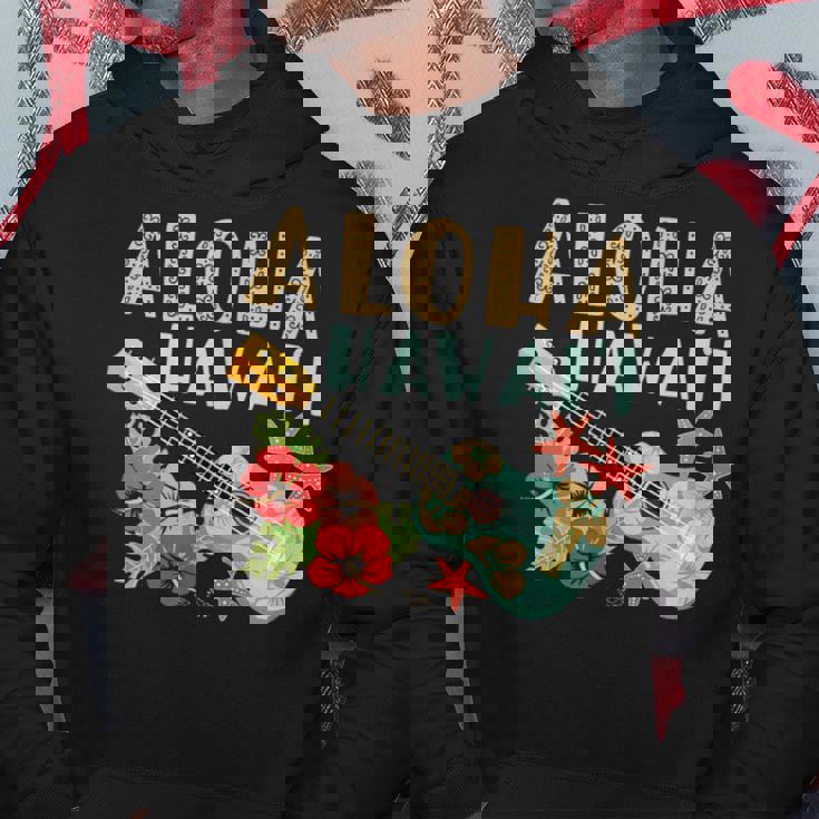 アロハ ハワイアン ウクレレ パーカー 面白い贈り物