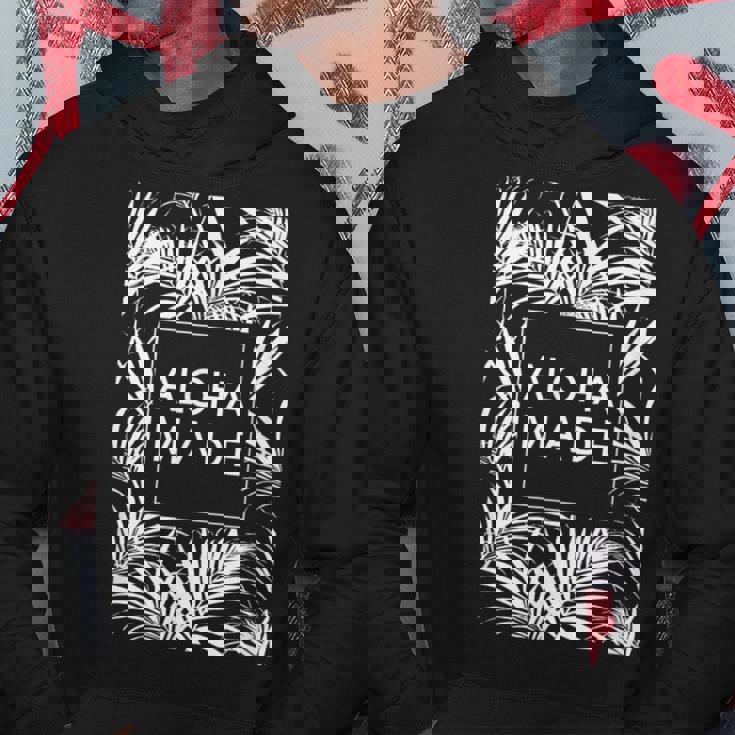 アロハ メイド トロピカル ヤシの木 ハワイ パーカー 面白い贈り物