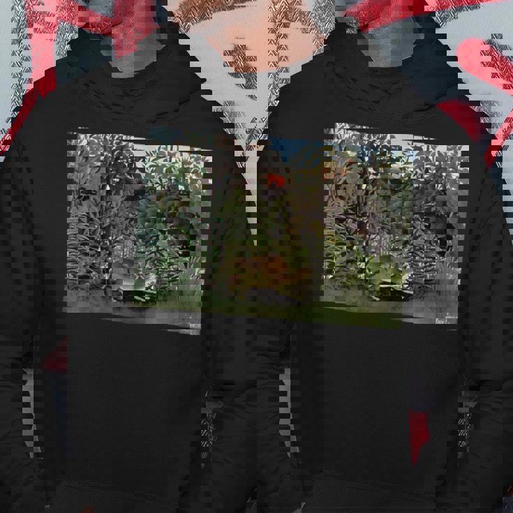 アンリ・ルソー作 空腹のライオンとアンテロープ 1905 パーカー 面白い贈り物