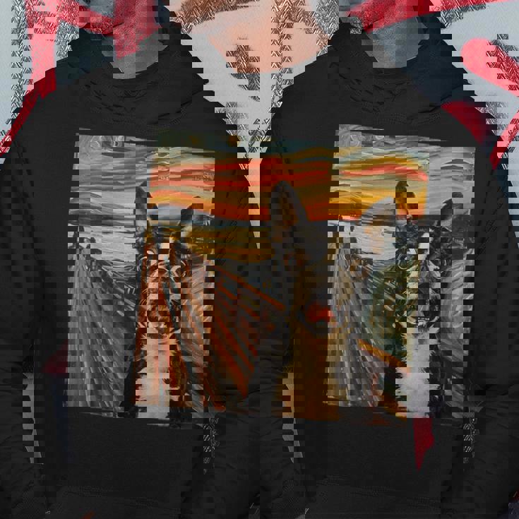 アート、面白いボストン テリア パーカー 面白い贈り物