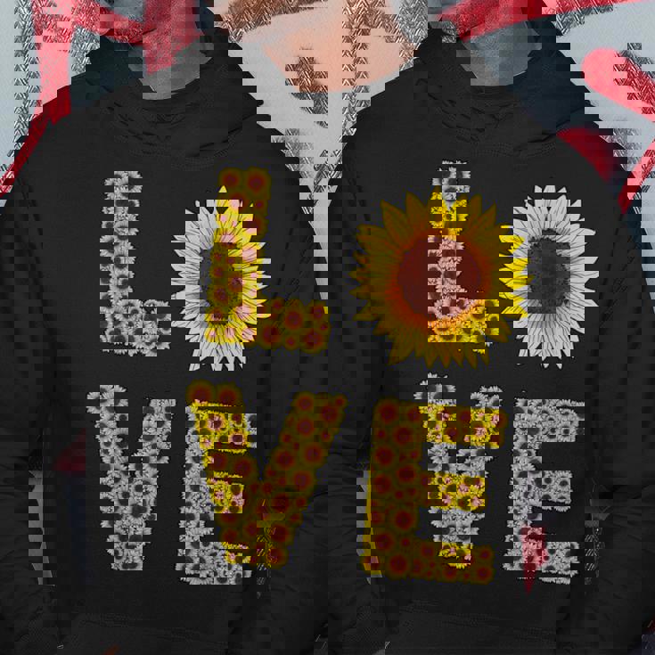 イエロー ひまわり ラブフラワー ひまわり 花柄 かわいい パーカー 面白い贈り物