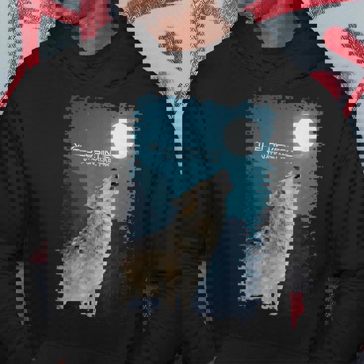 イエローストーン国立公園 オオカミのお土産 記念品 ギフト パーカー 面白い贈り物