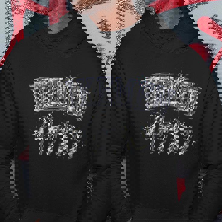 イケメン Ikemen【ダイヤモンド フォント】Vip文字 キラキラ 面白い 派手 デザイン パーカー 面白い贈り物