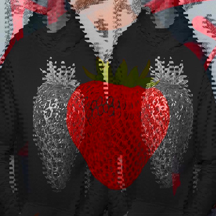 イチゴ イラスト アート フルーツ グラフィック モチーフ パーカー 面白い贈り物