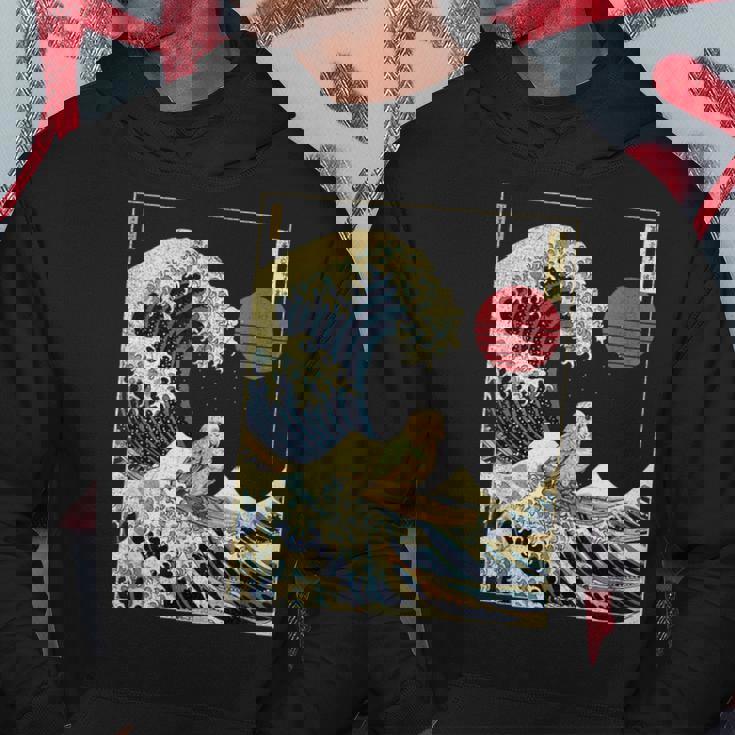 インコ 鳥 神奈川 波 おもしろ サーフ 動物 パーカー 面白い贈り物