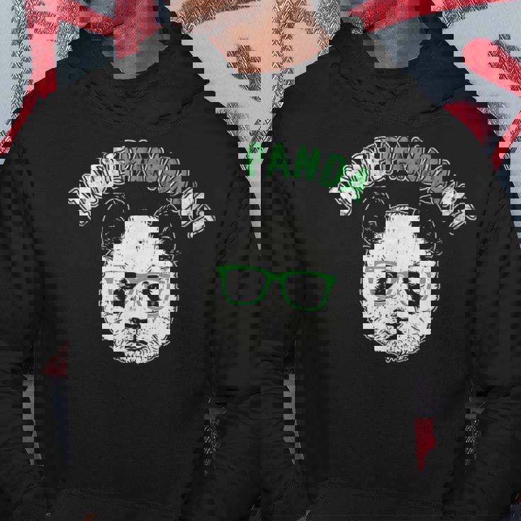 インディペンデントパンダ Nerd Bear With Brile パーカー 面白い贈り物