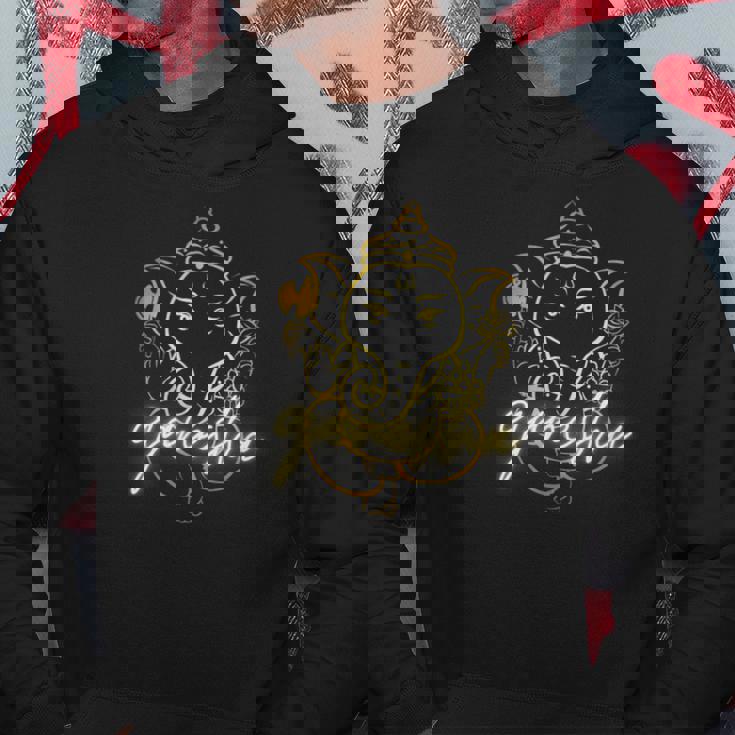 インドの神様 ガネーシャ デザイン パーカー 面白い贈り物