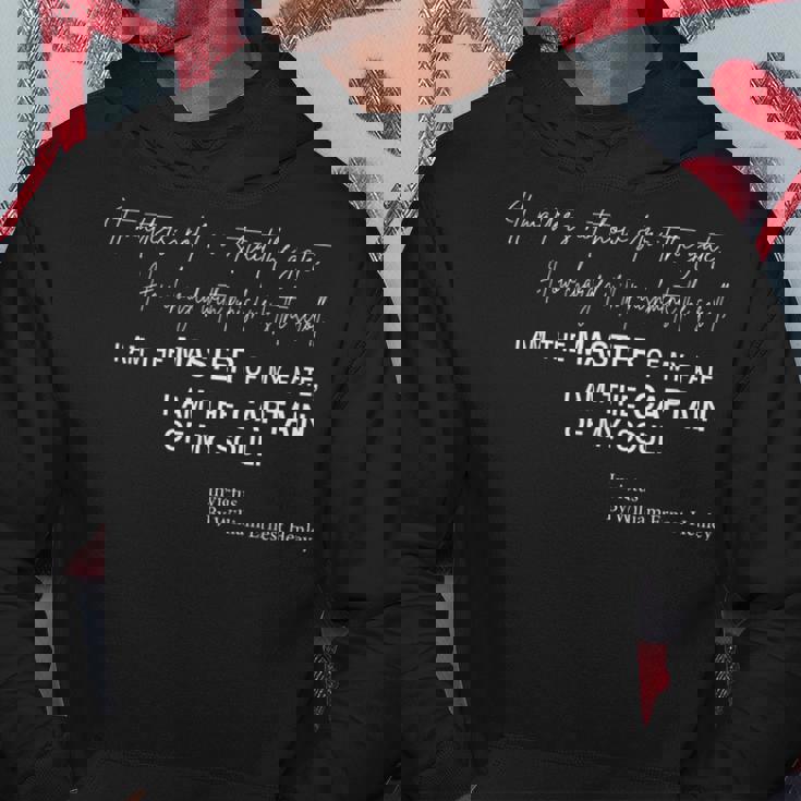 インビクタスの詩 私は自分の運命の支配者である インスピレーション パーカー 面白い贈り物