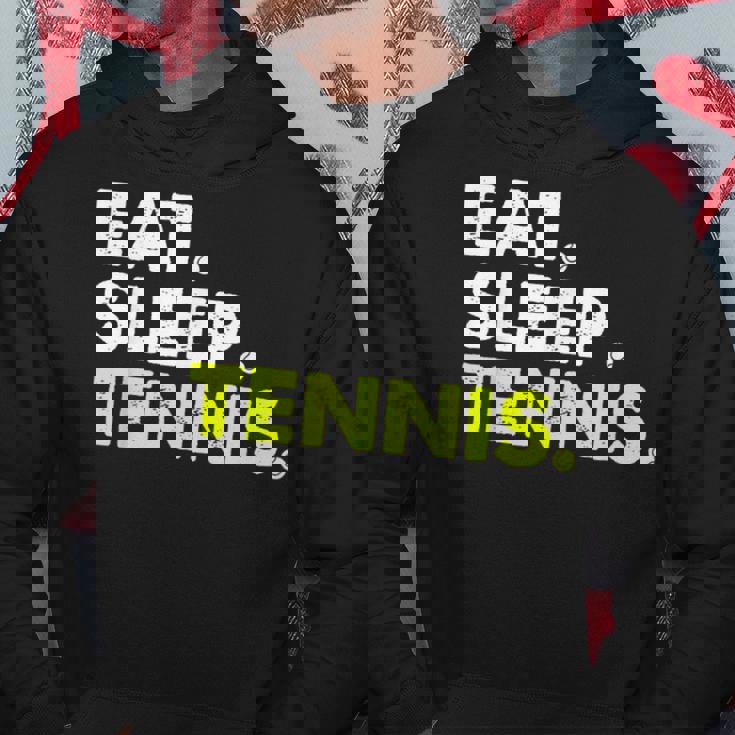 イート・スリープ・テニス パーカー 面白い贈り物