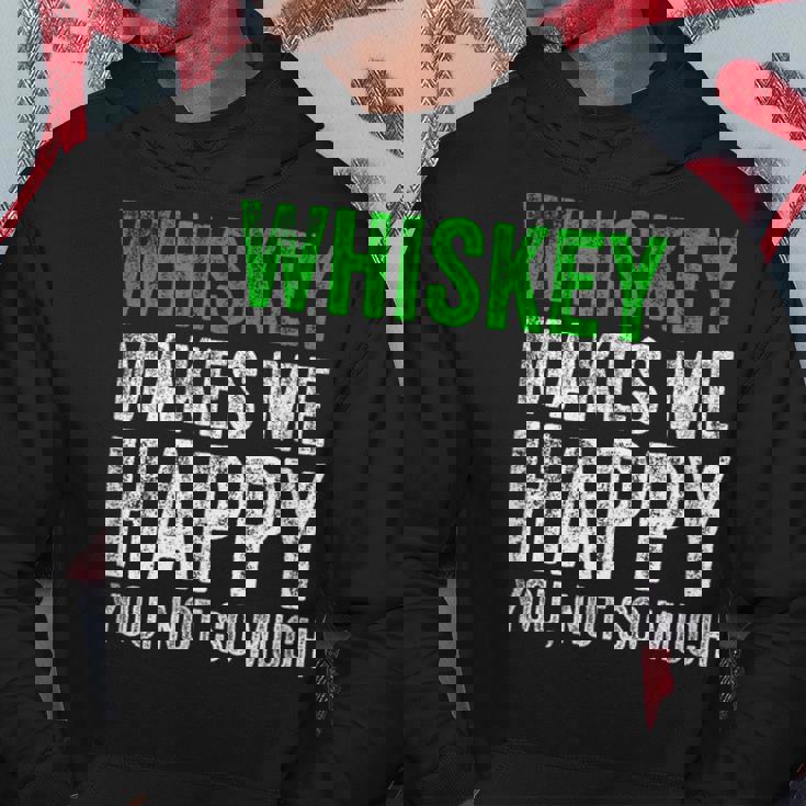 ウィスキーは私を幸せにします、You Noto Much ウイスキー パーカー 面白い贈り物
