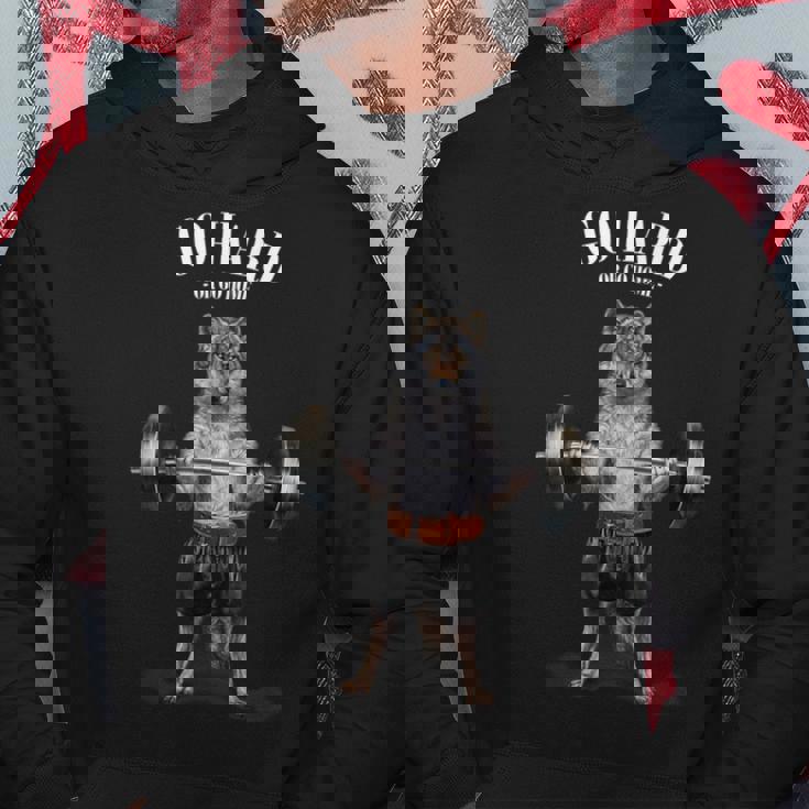 ウェイトリフティング 筋トレ バーベル やる気がないなら家に帰れ オオカミ 狼 パーカー 面白い贈り物