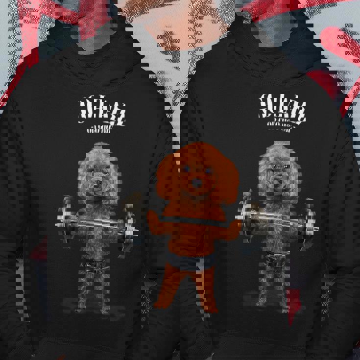 ウェイトリフティング 筋トレ バーベル やる気がないなら家に帰れ プードル 犬 パーカー 面白い贈り物