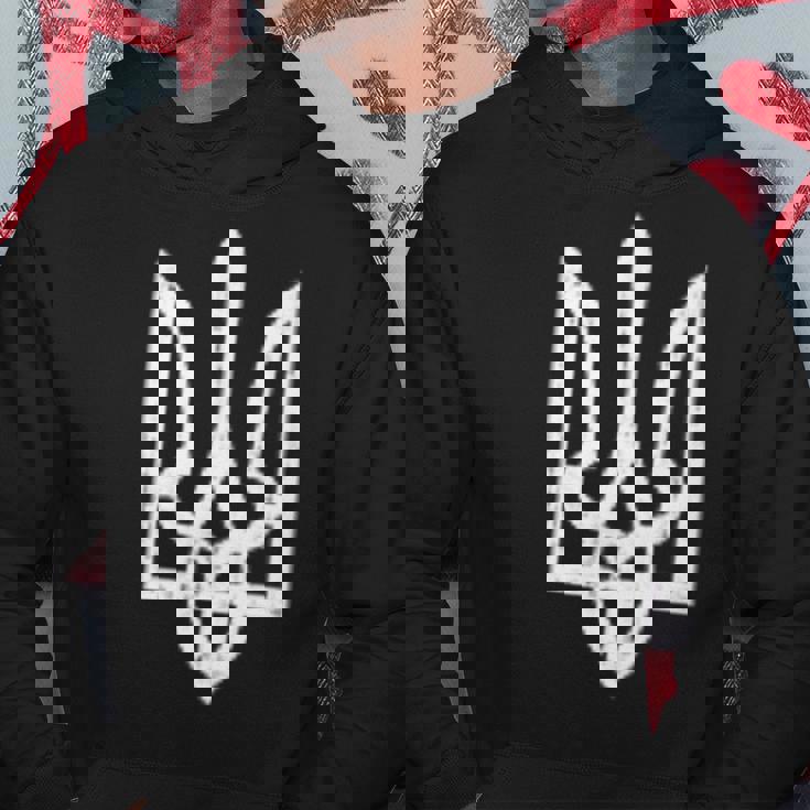 ウクライナのトライズブのシンボル ウクライナのトライデント パーカー 面白い贈り物