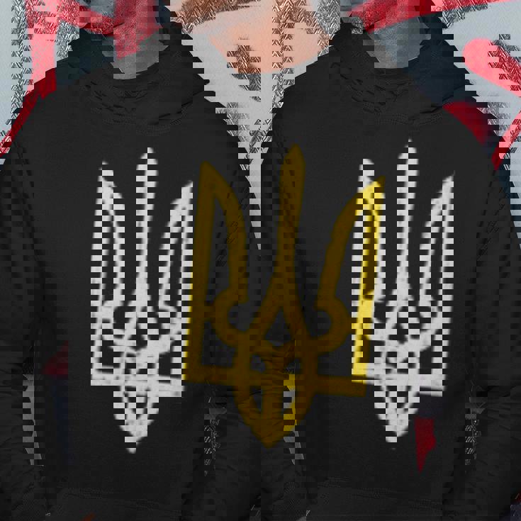 ウクライナのトライデントシンボル ウクライナ支援愛国 パーカー 面白い贈り物