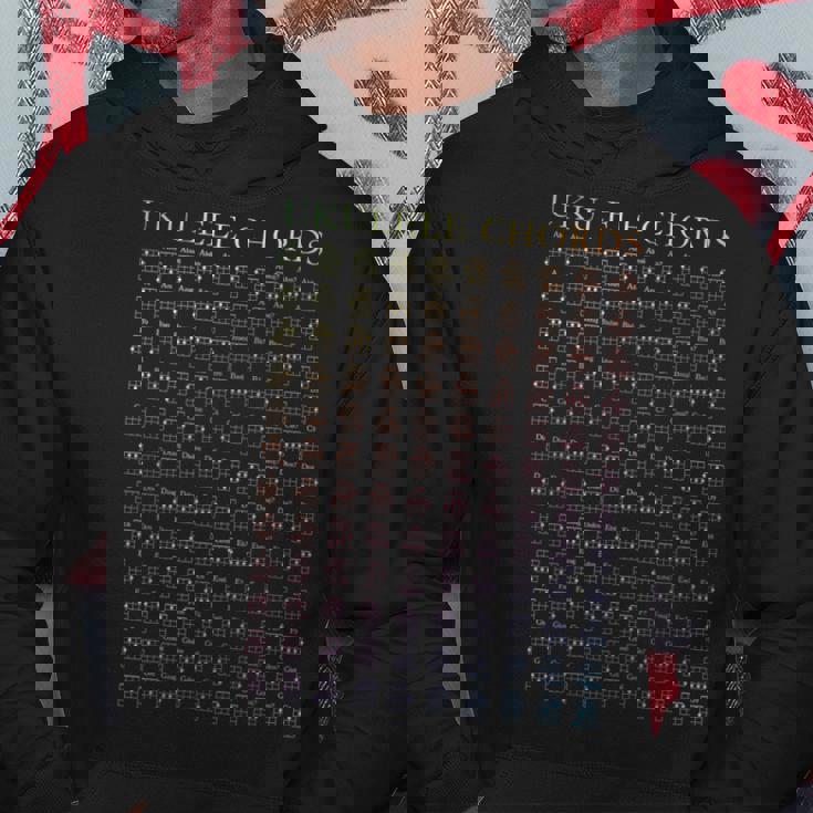 ウクレレレインボーコードチャート Gcea チューニング ウケノート パーカー 面白い贈り物