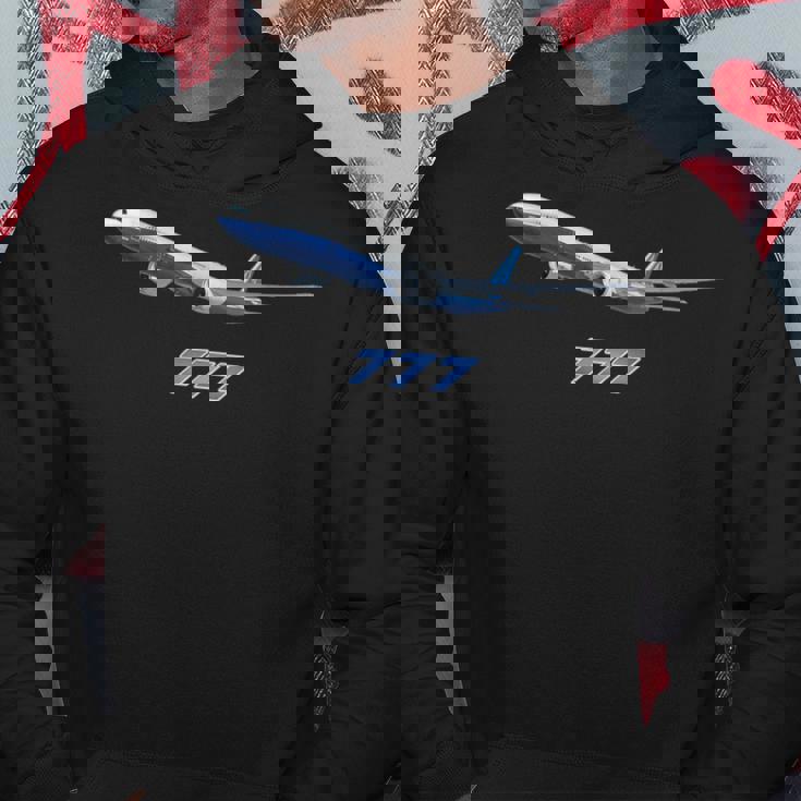 エアラインジェット777飛行機旅客機ジャンボジェット パーカー 面白い贈り物