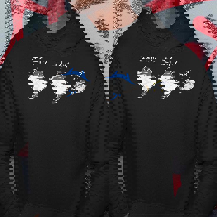 エイッエイッうぉ おもしろ 魚 ジョーク 海 シンプル パロディ 応援 エール 水族館 だじゃれ パーカー 面白い贈り物