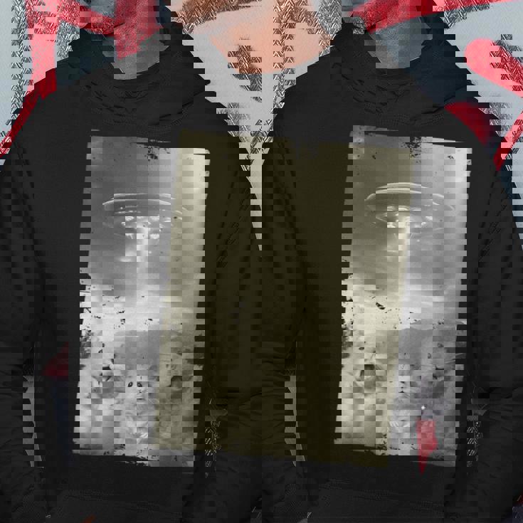 エイリアン Ufo の侵略 面白いハムスターの自撮り パーカー 面白い贈り物