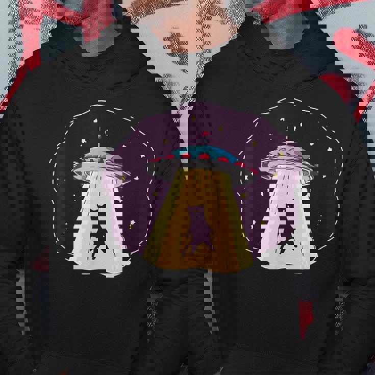 エイリアン Ufo ファニー キャット おもしろ 猫好き 猫飼い 猫 ネコ ねこ 黒猫 くろねこ好き 面白い パーカー 面白い贈り物