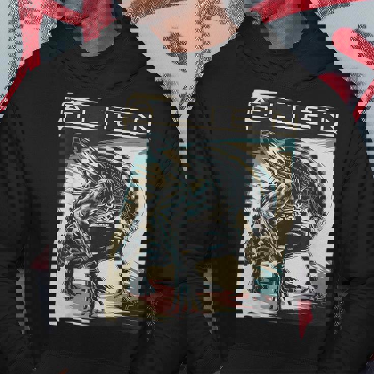 エイリアンxenomorphイラストポスター。 パーカー 面白い贈り物