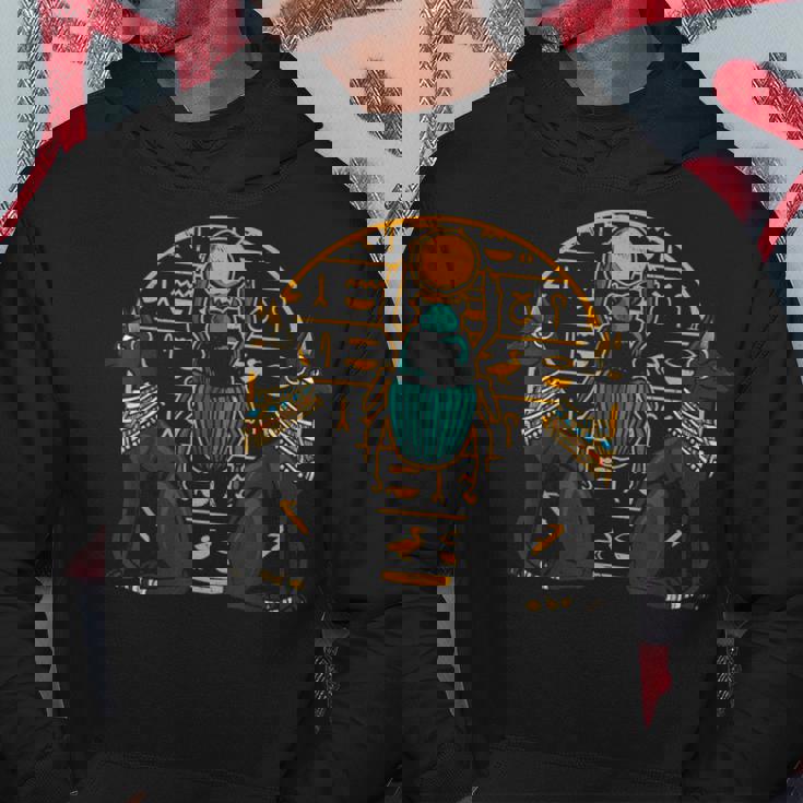 エジプト バステト 猫 スカラベ エジプトの歴史 パーカー 面白い贈り物