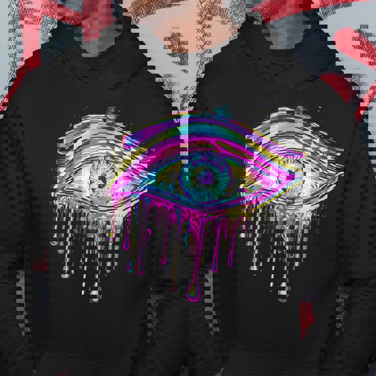 エジプトのホルスの目 トリッピー サイケデリック アート 宇宙 シュール パーカー 面白い贈り物