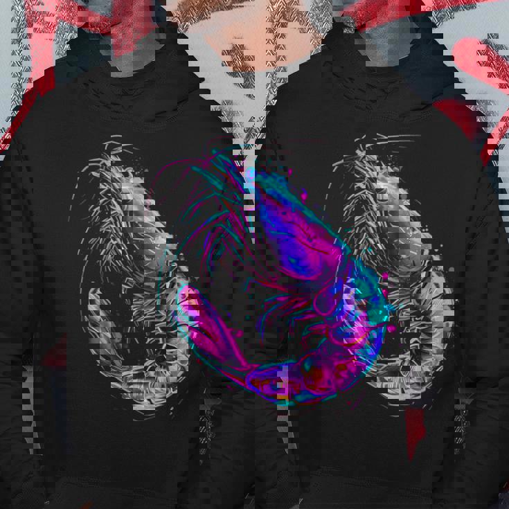 エビ 海 海 海 エビ 海 動物 海洋 哺乳類 モチーフ パーカー 面白い贈り物