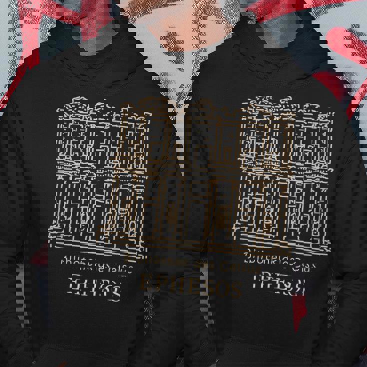 エフェソス、セルチュク、トルコ ケルスス図書館の図面 パーカー 面白い贈り物