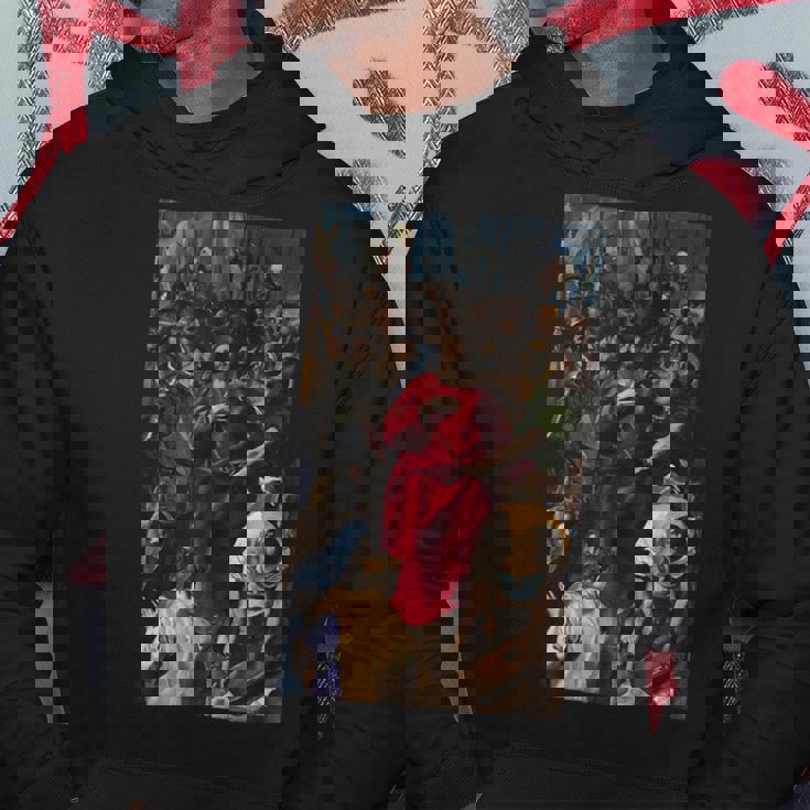 エル・グレコ作 キリストの脱衣 1579 パーカー 面白い贈り物