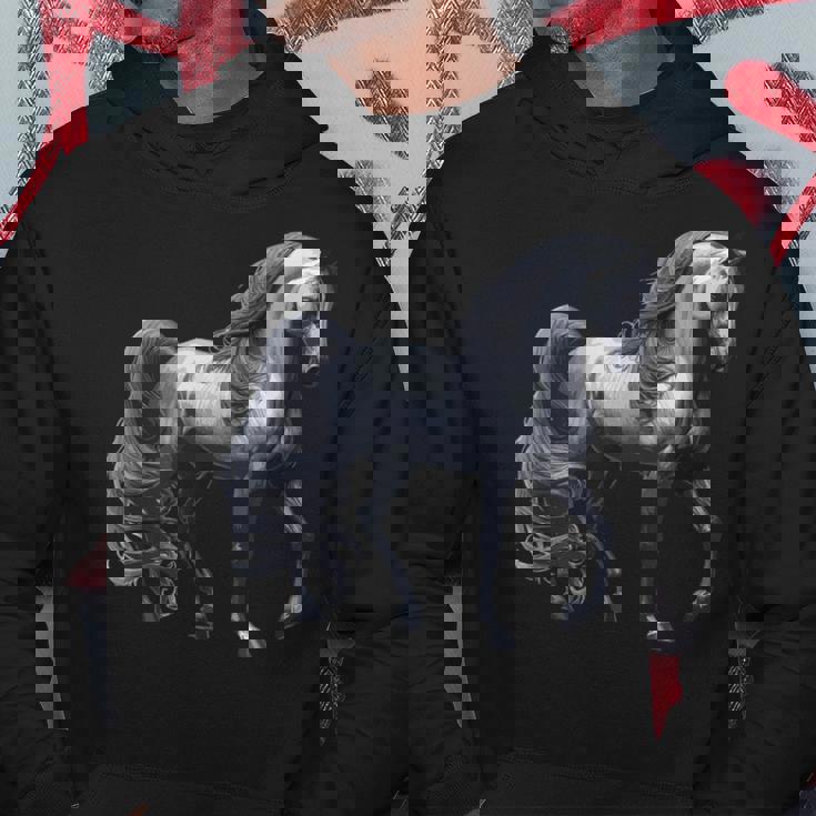 エレガントなアラビア馬のデザイン、馬好きに最適です。 パーカー 面白い贈り物