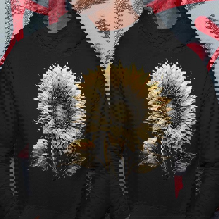 エレガントなビンテージひまわり植物芸術 パーカー 面白い贈り物