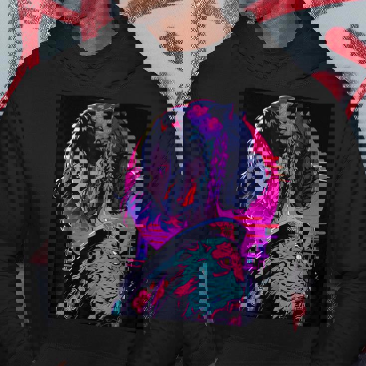 エレガントな芸者 日本の美デザインへのオマージュ パーカー 面白い贈り物