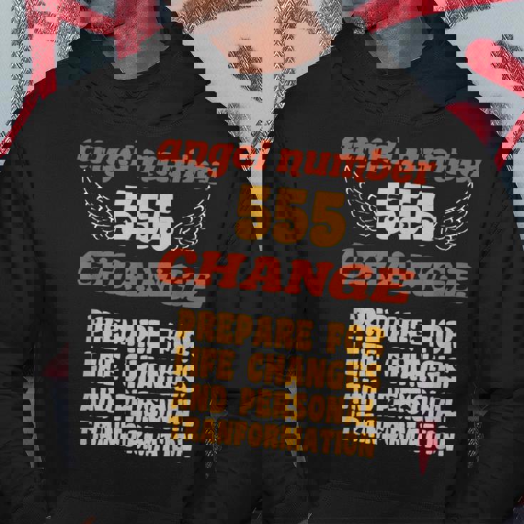 エンジェルナンバー555変更数秘術パーソナルナンバー555 パーカー 面白い贈り物