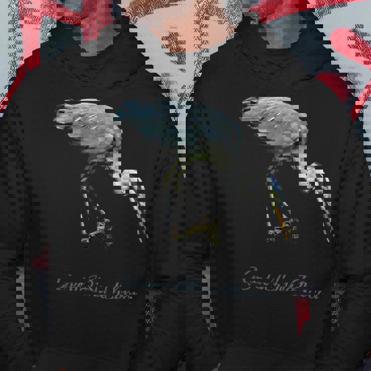 オオアオサギ 鳥類学 パーカー 面白い贈り物