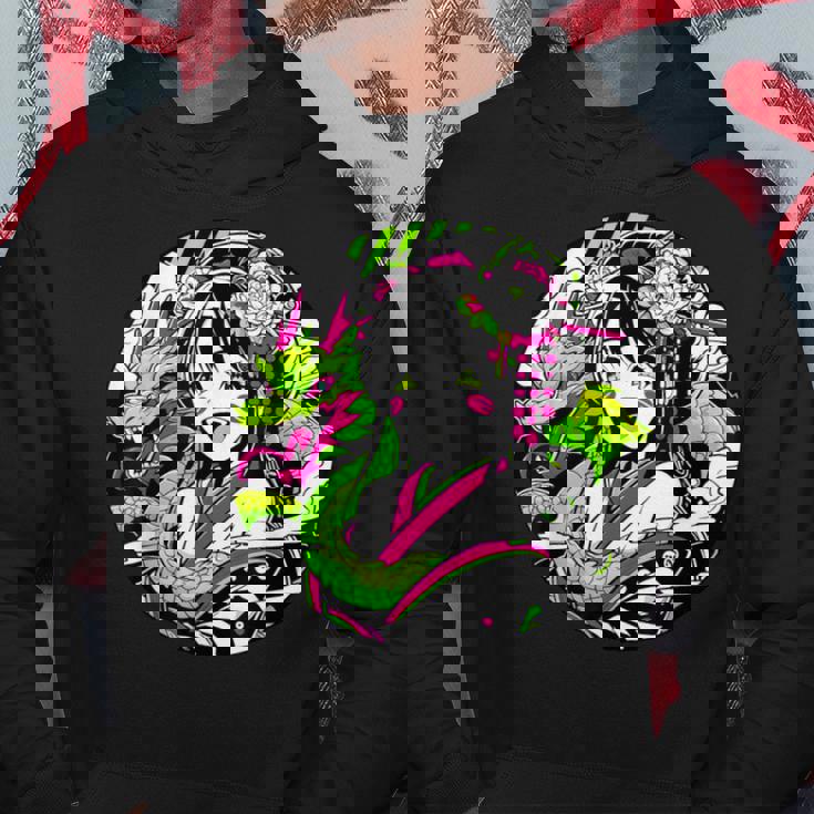 オタク愛好家のためのドラゴンボンド付きカワイイアニメ芸者 パーカー 面白い贈り物