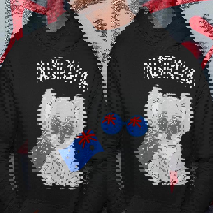 オーストラリアの国旗がかわいいコアラ パーカー 面白い贈り物