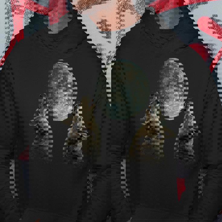 オーストラリアン・キャトル・ドッグ ハウリング・ムーン パーカー 面白い贈り物