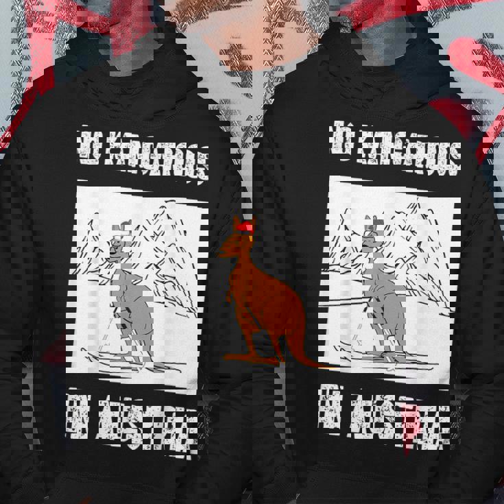 オーストリアにカンガルーはいない 愉快なオーストリア旅行 パーカー 面白い贈り物