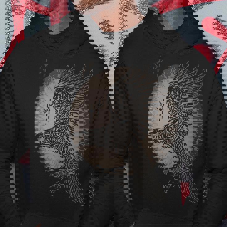 オーディンのカラス フギンとムニン フギンとムニン パーカー 面白い贈り物