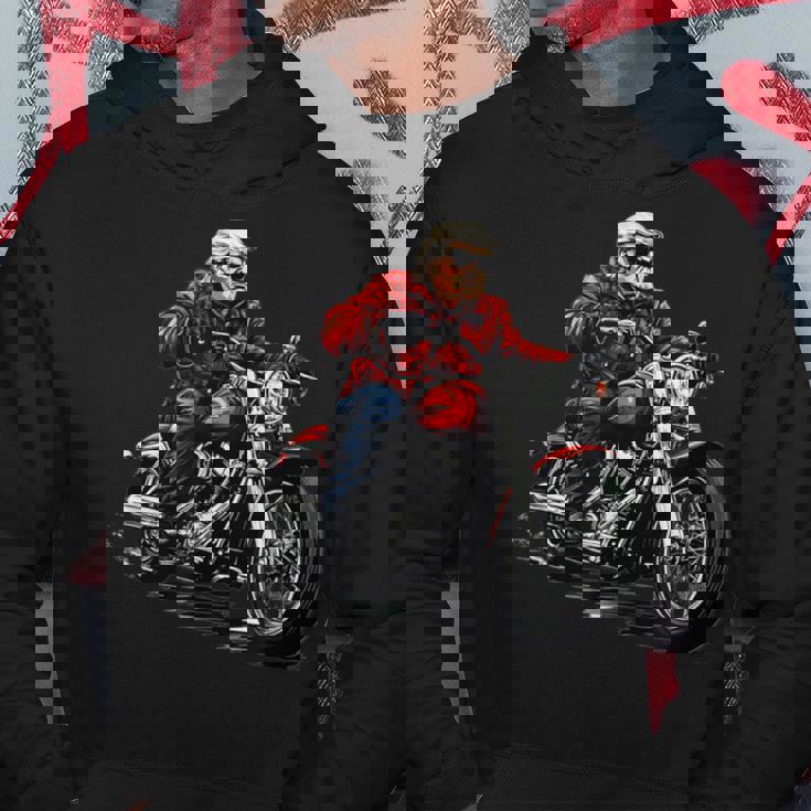 オートバイ アメリカン バイク おもしろ パロディ バイカー トランプ ライダー クルーザー モーターサイクル No3 パーカー 面白い贈り物