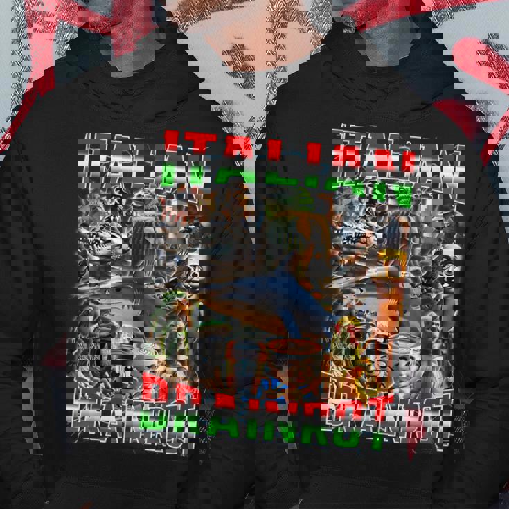 オールイタリアンブレインローミーム-イタリアンブレインロット パーカー 面白い贈り物