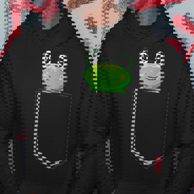 カエルポケットにカエルポケットペットカエルグリーンカエルポケット パーカー 面白い贈り物