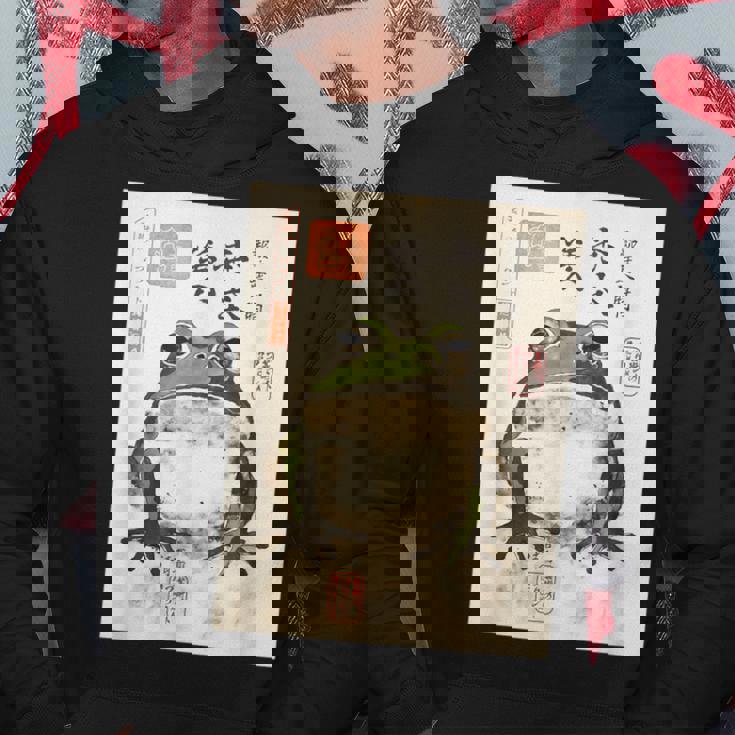 カエル浮世絵 アニメ 日本美術 パーカー 面白い贈り物