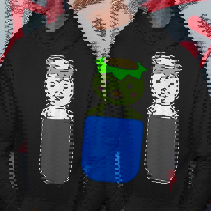 カッパ くん『いん・ざ・ぽけっと』河童【どうぶつフレンズ】きゅうり 妖怪 ゆるくて かわいい イラスト パーカー 面白い贈り物