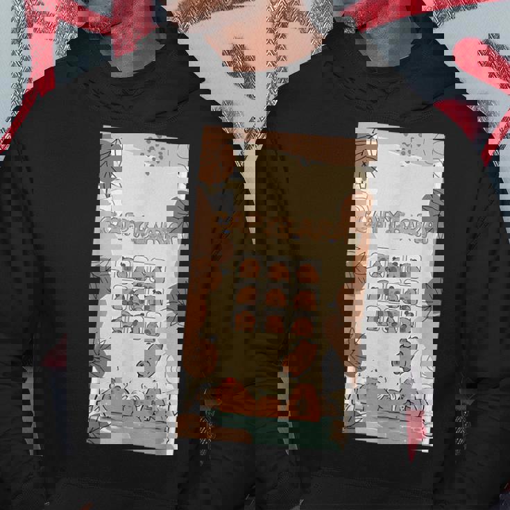 カピバラ カピバラ かわいい トロピカル 夏 パーカー 面白い贈り物